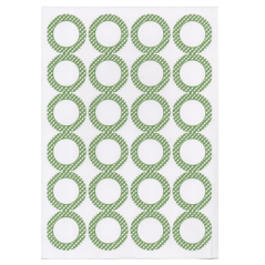 100 FEUILLES DIN A4 24 ÉTIQUETTES RONDES