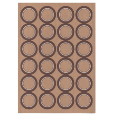 100 FEUILLES DIN A4 24 ÉTIQUETTES RONDES