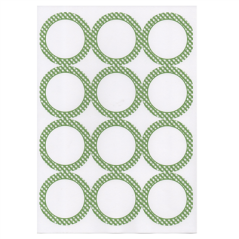 100 FEUILLES DIN A4 12 ÉTIQUETTES RONDES