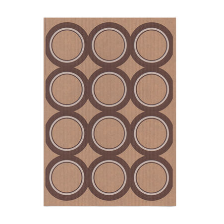 100 FEUILLES DIN A4 12 ÉTIQUETTES RONDES