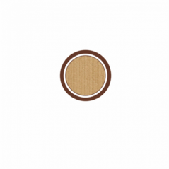 100 FEUILLES DIN A4 12 ÉTIQUETTES RONDES  Ø 6,4 CM KRAFT (1 UNITÉ)