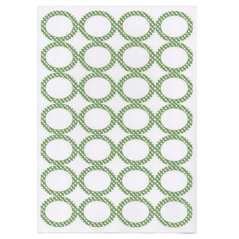 100 FEUILLES DIN A4 28 ÉTIQUETTES OVALES