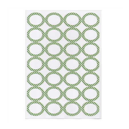 100 FEUILLES DIN A4 28 ÉTIQUETTES OVALES