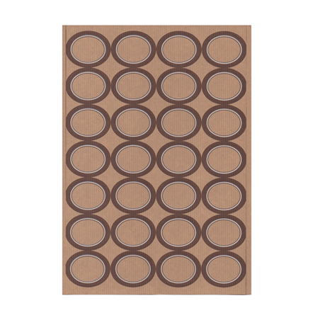 100 FEUILLES DIN A4 28 ÉTIQUETTES OVALES