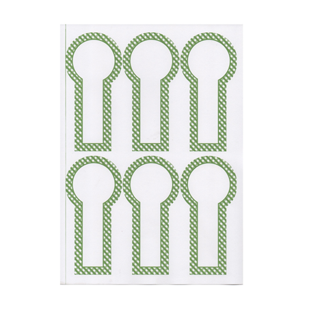 100 U. FEUILLES DIN A4 6 ÉTIQUETTES ALLONGÉES