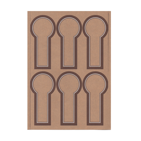 100 U. FEUILLES DIN A4 6 ÉTIQUETTES ALLONGÉES