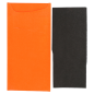 SACS COUVERTS + SERVIETTE 'JUST IN TIME' 90 + 10PE G/M2 11,2x22,5 CM ORANGE CELLULOSE (400 UNITÉ)