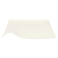 ASSIETTES KAKU L 'BIONIC'  20,4x3,6 CM BLANC BAGASSE (100 UNITÉ)