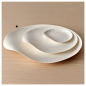 ASSIETTES MARU L 'BIONIC'  Ø 23x3,4 CM BLANC BAGASSE (100 UNITÉ)