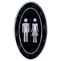 PLAQUE AUTO-ADHESIVE "UNISEX"