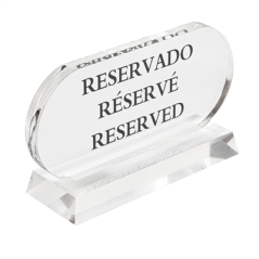 PLAQUE "RESERVADO-RÉSERVÉ-RESERVED"