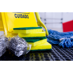 PANNEAU ANGULAIRE "SOL MOUILLÉ" 20x3x62 CM JAUNE HDPE (1 UNITÉ)