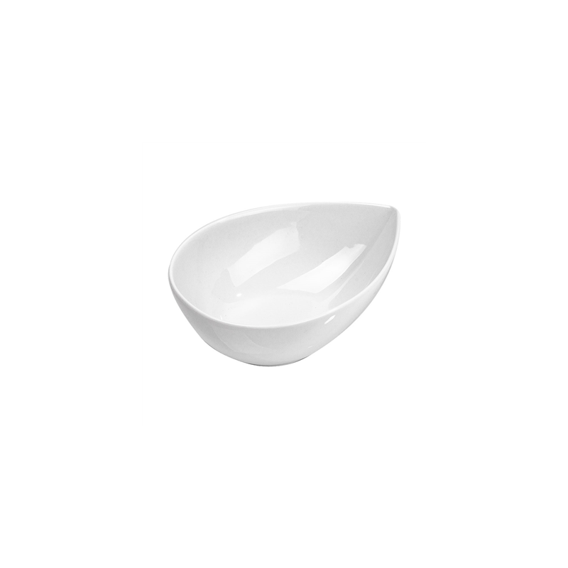 MINI RÉCIPIENTS "LARME"  Ø 10x7,2x4,1 CM BLANC PORCELAINE (12 UNITÉ)