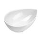 MINI RÉCIPIENTS "LARME"  Ø 10x7,2x4,1 CM BLANC PORCELAINE (12 UNITÉ)