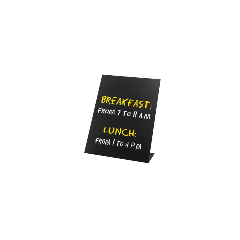 ARDOISES DE TABLE  10,5x15 CM NOIR FER (6 UNITÉ)