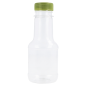 FLACONS AVEC BOUCHON PLASTIQUE 110 ML Ø4,5x11,4 CM TRANSPARENT PET (100 UNITÉ)