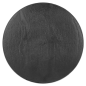 MINI ASSIETTES RÉUTILISABLES IMITATION ARDOISE  Ø12,8x1,3 CM NOIR PS (288 UNITÉ)