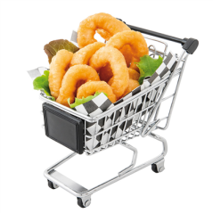 MINI CADDIES 'ARTINOX'  13x13,5x9,5 CM CHROME ACIER (6 UNITÉ)