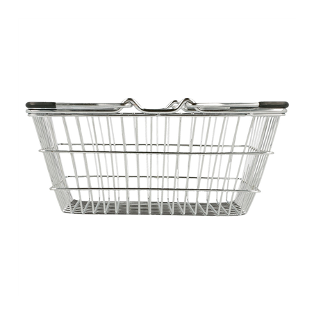 MINI PANIERS DE LA MÉNAGÈRE  18,5x13,5x9 CM CHROME ACIER (6 UNITÉ)