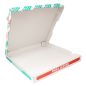 BOÎTES PIZZA MICROCANNELURE  348 G/M2 33x33x3,5 CM BLANC CARTON (100 UNITÉ)