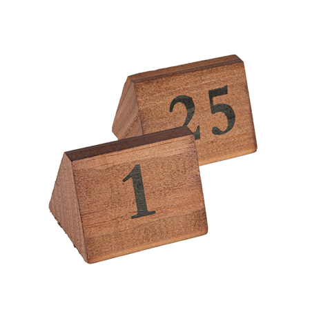 NUMÉROS DE TABLE DU 1 AU 25