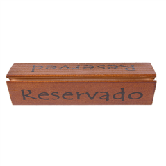 PLAQUES "RESERVADO/RESERVED"