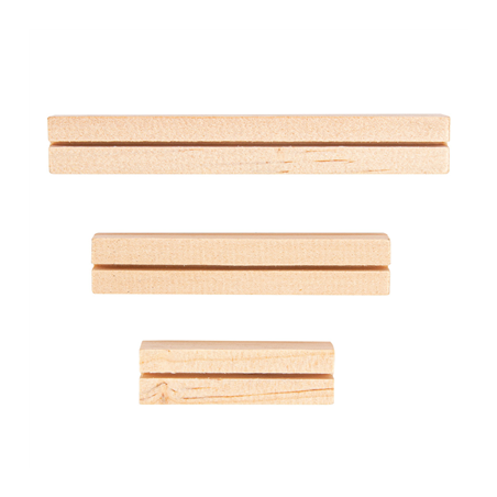 3 U. BASES POUR ARDOISES   NATUREL BOIS (10 UNITÉ)