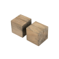 2 U. SUPPORTS CUBIQUES POUR ARDOISES  4,8 CM NATUREL BOIS (8 UNITÉ)
