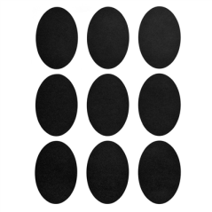 2 FEUILLES (18 U.) ÉTIQUETTES OVALES