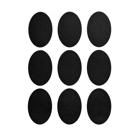 2 FEUILLES (18 U.) ÉTIQUETTES OVALES