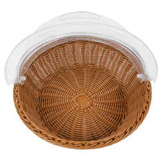 CORBEILLE SIMILAIRE OSIER AVEC COUPOLE