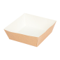 DELI-BARQUETTES  210 + 15 PE G/M2 7x7x3 CM MARRON CARTON (1000 UNITÉ)