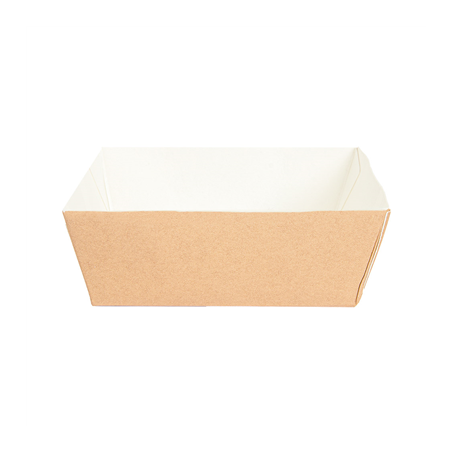 DELI-BARQUETTES  210 + 15 PE G/M2 7x7x3 CM MARRON CARTON (1000 UNITÉ)
