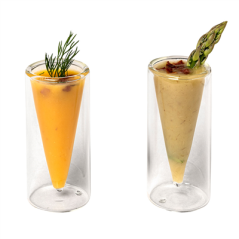 VERRES DOUBLE PAROI 40 ML  Ø 4x9 CM TRANSPARENT VERRE BOROSILICATE (12 UNITÉ)