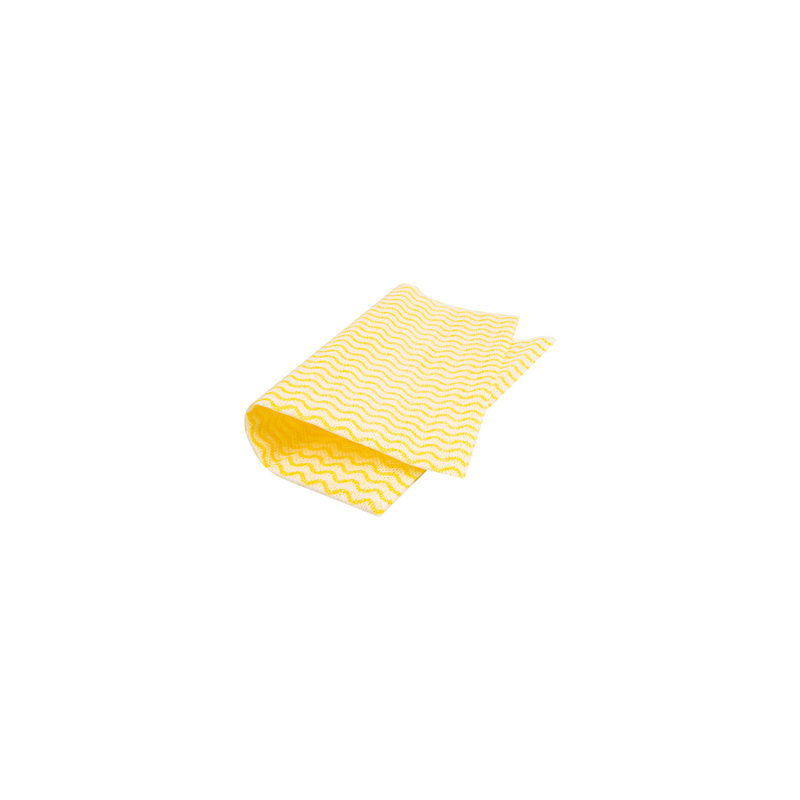 50 U. LAVETTES "PERFOKLEEN"  45 G/M2 36x42 CM JAUNE PALE VISCOSE (1 UNITÉ)