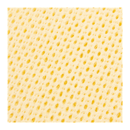 25 U. LAVETTES "SUPER PERFOKLEEN" 80 G/M2 36x42,5 CM JAUNE PALE VISCOSE (1 UNITÉ)