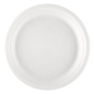 ASSIETTES 'BIONIC'  Ø 30x2,5 CM BLANC BAGASSE (200 UNITÉ)