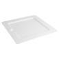 ASSIETTES CARRÉES 'BIONIC'  20x20x1 CM BLANC BAGASSE (200 UNITÉ)