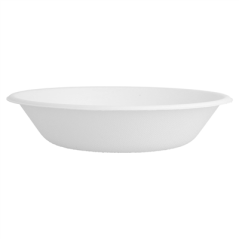 ASSIETTES CREUSES 'BIONIC' 460 ML Ø 16x3,6 CM BLANC BAGASSE (1000 UNITÉ)