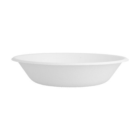 ASSIETTES CREUSES 'BIONIC' 460 ML Ø 16x3,6 CM BLANC BAGASSE (1000 UNITÉ)