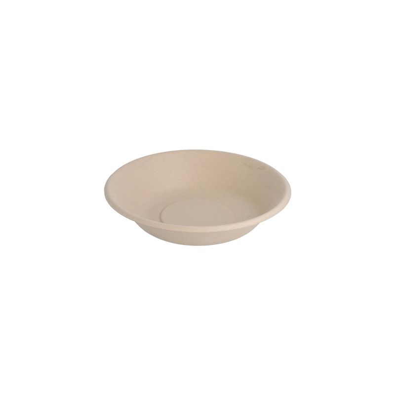ASSIETTES CREUSES 'BIONIC' 680 ML Ø 19x4 CM NATUREL BAGASSE (1000 UNITÉ)