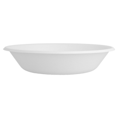 ASSIETTES CREUSES 'BIONIC' 680 ML Ø 19x4 CM BLANC BAGASSE (1000 UNITÉ)