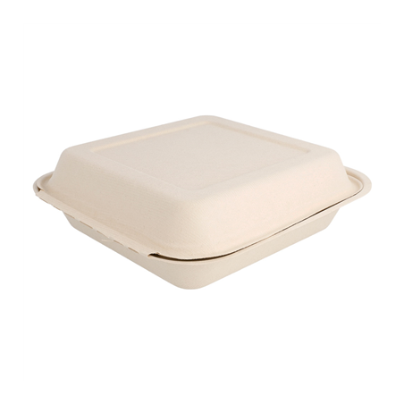 COQUILLES "M" 'BIONIC'  20x20x7,5 CM NATUREL BAGASSE (250 UNITÉ)