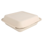 COQUILLES "M" 'BIONIC'  20x20x7,5 CM NATUREL BAGASSE (250 UNITÉ)