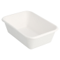 CONTENEURS 'BIONIC' 370 ML 13,5x9,6x4,2 CM BLANC BAGASSE (600 UNITÉ)