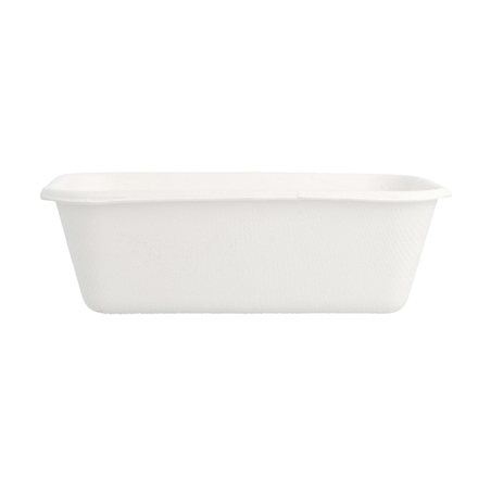 CONTENEURS 'BIONIC' 370 ML 13,5x9,6x4,2 CM BLANC BAGASSE (600 UNITÉ)