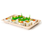 BOÎTES SUSHI 'BIONIC'  21,3x13,3x1,5 CM NATUREL BAGASSE (800 UNITÉ)