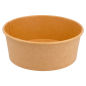POTS SALADIERS 750 ML - 25 oz 300 + 18 PE G/M2 Ø 15/12,8x6 CM NATUREL KRAFT (300 UNITÉ)
