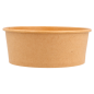 POTS SALADIERS 750 ML - 25 oz 300 + 18 PE G/M2 Ø 15/12,8x6 CM NATUREL KRAFT (300 UNITÉ)