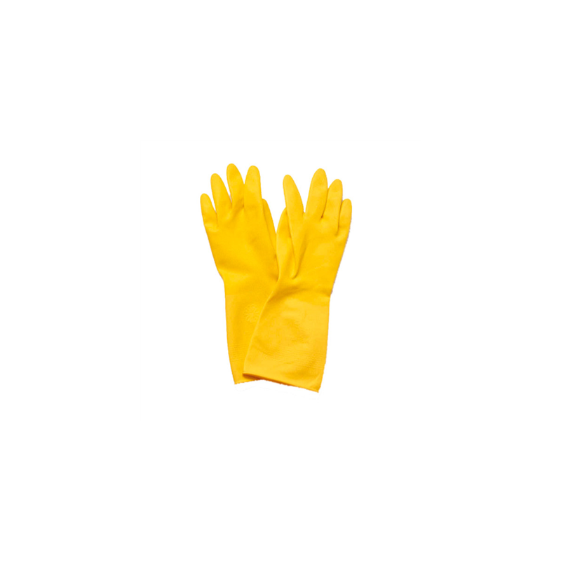 GANTS  SIZE: M JAUNE LATEX (24 UNITÉ)